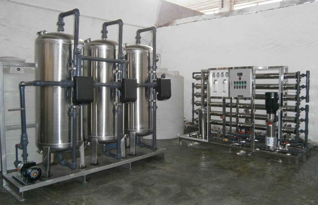 北京嘉泽餐具厂72T/D反渗透设备